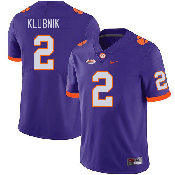 Clemson Tigers #2 Cade Klubnik College Football Jerseys Stitched Sale-Purple